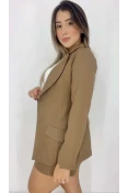Blazer Alfaiataria Alongado - Caqui