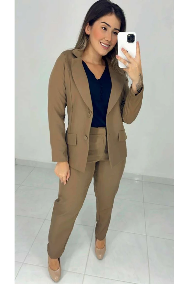 Blazer Alfaiataria - Marrom