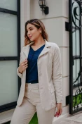 Blazer Manga Longa Linho - Natural