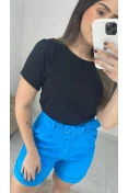 Blusa Básica Viscolinho - Preto Blusa Básica Viscolinho - Preto