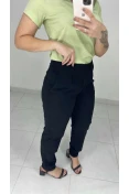 Calça Jogger Linho - Preto