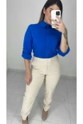 Calça Linho C/ Elástico - Natural