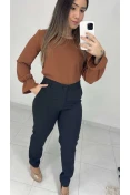 Calça Reta Alfaiataria - Preto