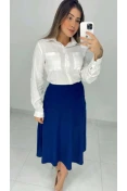 Camisa Manga Longa Viscolinho - Of white