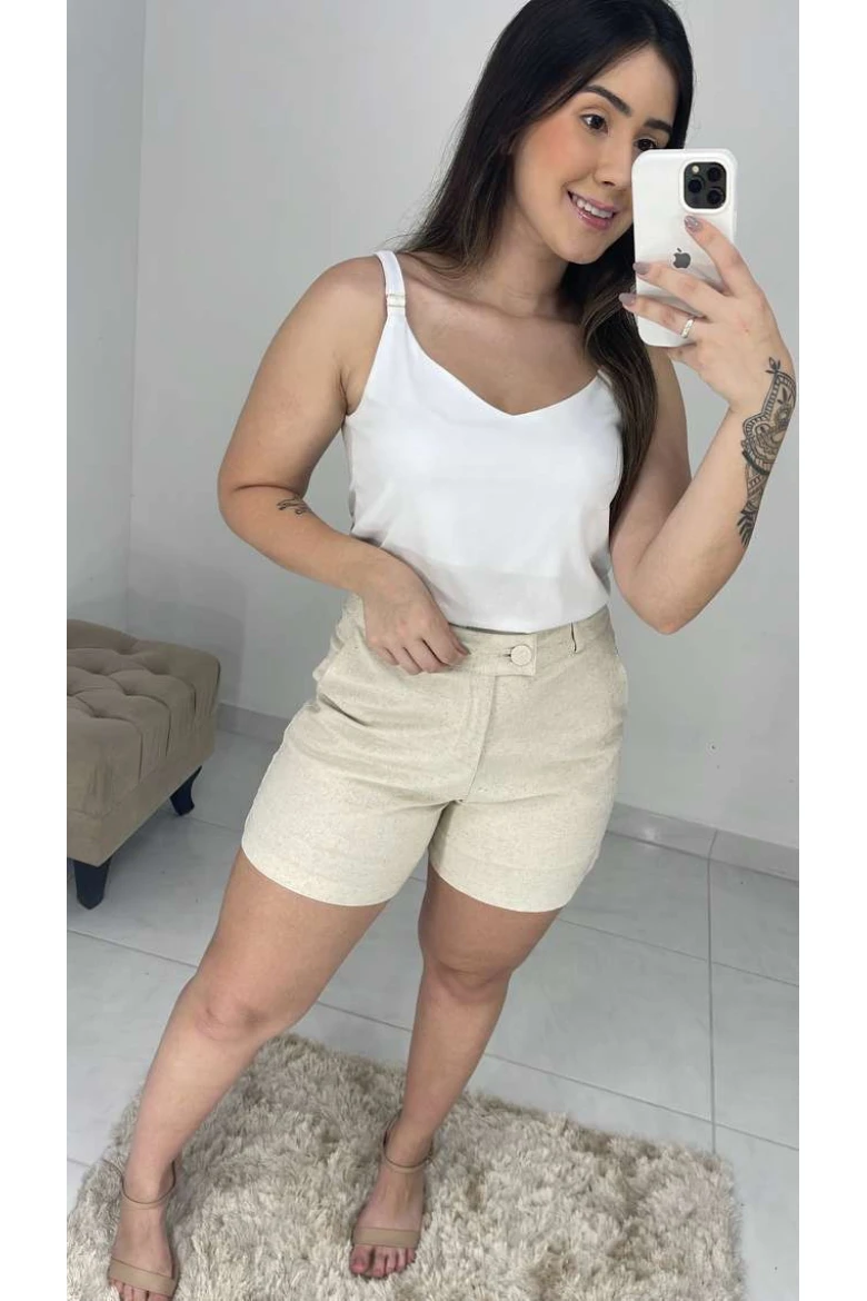 Regata Alça Viscose - Branco