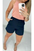 Shorts de Linho C/ Elástico - Preto