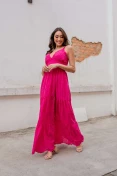 Vestido Alça Longo Laise - Rosa